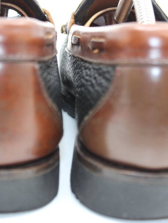 Alen Edmonds Men Dress Shoes Moccasins Slip on 10.5Hony Leffers Loather Cushion main image 9